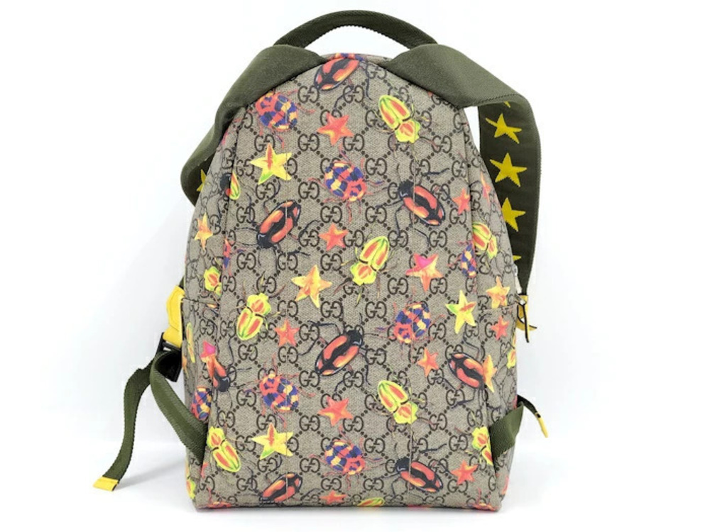 Gucci Leather Supreme Backpack GG Black